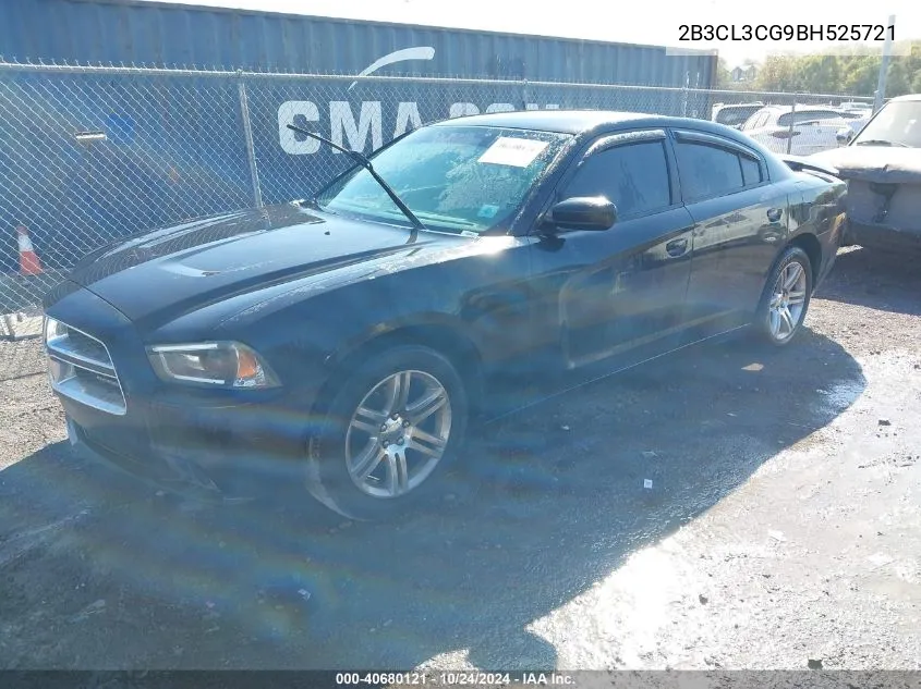 2011 Dodge Charger VIN: 2B3CL3CG9BH525721 Lot: 40680121