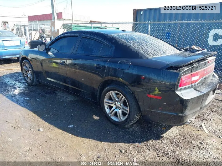 2011 Dodge Charger VIN: 2B3CL3CG9BH525721 Lot: 40680121