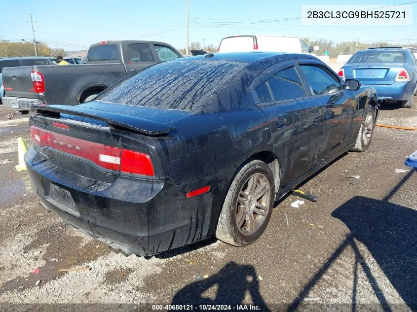 2011 Dodge Charger VIN: 2B3CL3CG9BH525721 Lot: 40680121