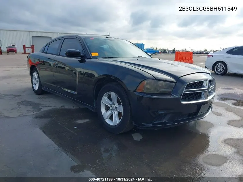 2011 Dodge Charger VIN: 2B3CL3CG8BH511549 Lot: 40721199