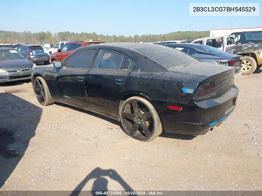 2011 Dodge Charger VIN: 2B3CL3CG7BH545529 Lot: 40723095