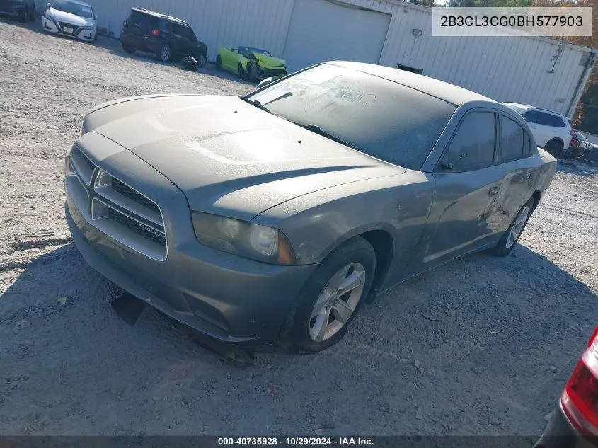 2011 Dodge Charger VIN: 2B3CL3CG0BH577903 Lot: 40735928