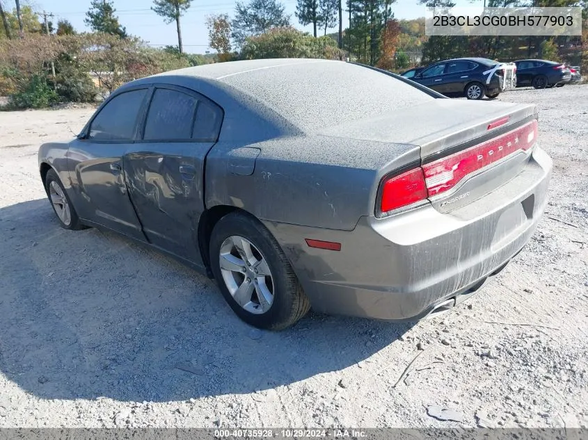 2011 Dodge Charger VIN: 2B3CL3CG0BH577903 Lot: 40735928