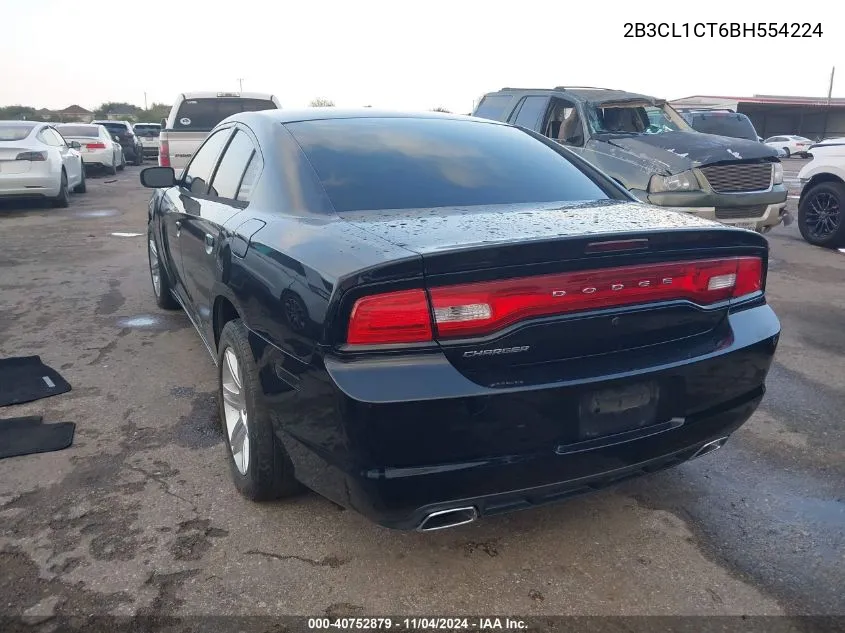 2011 Dodge Charger Police VIN: 2B3CL1CT6BH554224 Lot: 40752879