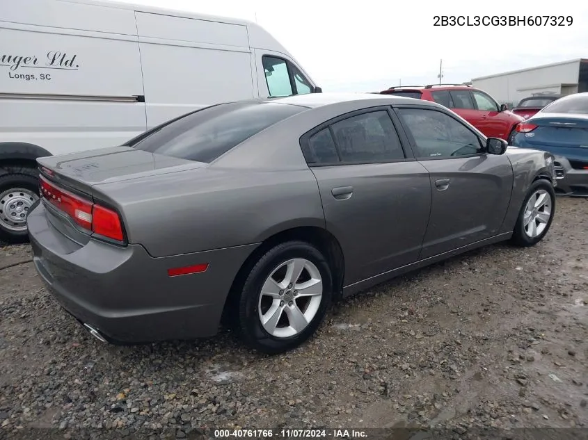 2011 Dodge Charger VIN: 2B3CL3CG3BH607329 Lot: 40761766