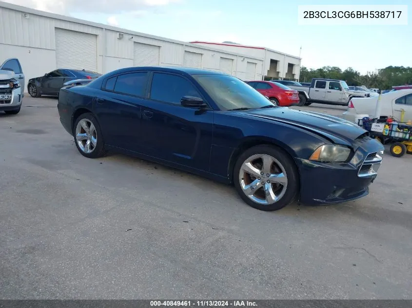 2011 Dodge Charger VIN: 2B3CL3CG6BH538717 Lot: 40849461