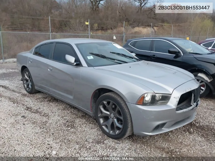 2011 Dodge Charger VIN: 2B3CL3CG1BH553447 Lot: 40852222