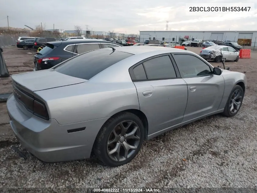 2011 Dodge Charger VIN: 2B3CL3CG1BH553447 Lot: 40852222