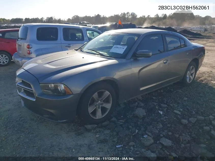 2011 Dodge Charger VIN: 2B3CL3CG2BH562061 Lot: 40865134