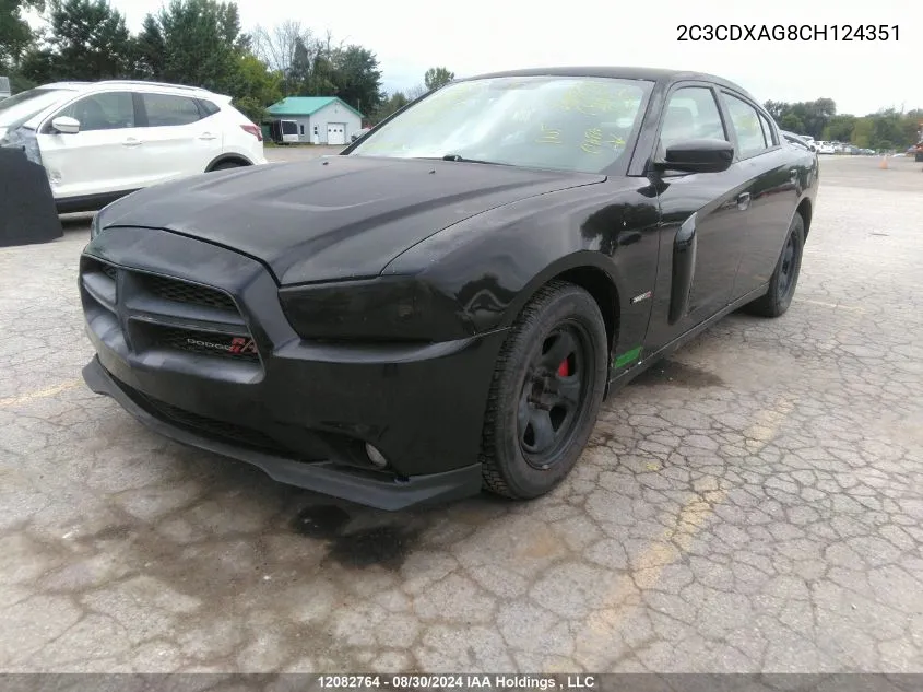 2012 Dodge Charger Police VIN: 2C3CDXAG8CH124351 Lot: 12082764