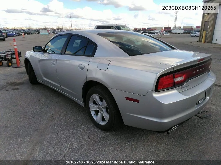 2C3CDXBG8CH120265 2012 Dodge Charger Se