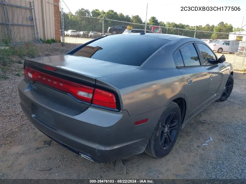 2C3CDXBG3CH177506 2012 Dodge Charger Se