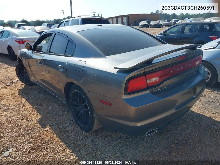 2C3CDXCT3CH260591 2012 Dodge Charger R/T