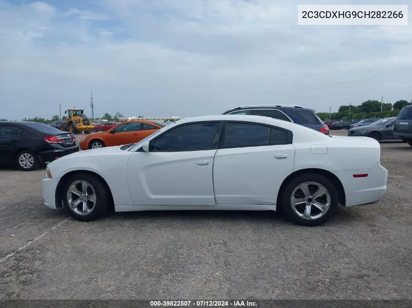 2012 Dodge Charger Sxt VIN: 2C3CDXHG9CH282266 Lot: 39822507