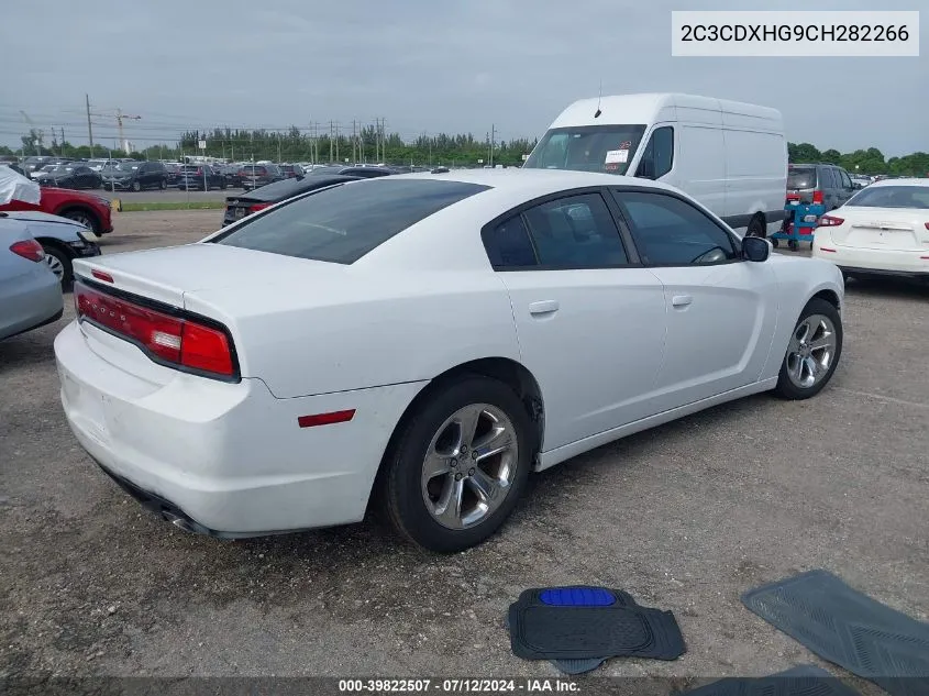 2012 Dodge Charger Sxt VIN: 2C3CDXHG9CH282266 Lot: 39822507