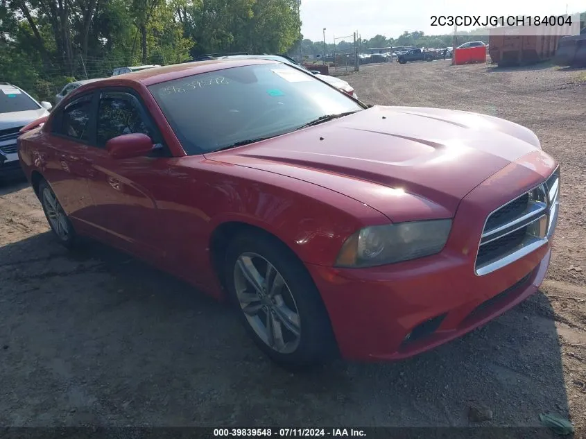 2012 Dodge Charger Sxt VIN: 2C3CDXJG1CH184004 Lot: 39839548