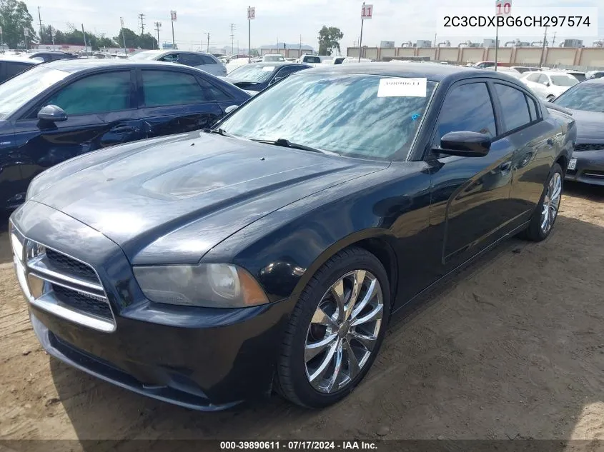 2012 Dodge Charger Se VIN: 2C3CDXBG6CH297574 Lot: 39890611