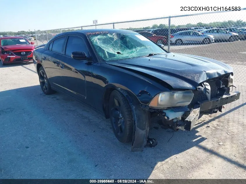 2012 Dodge Charger Sxt VIN: 2C3CDXHG1CH164583 Lot: 39905647