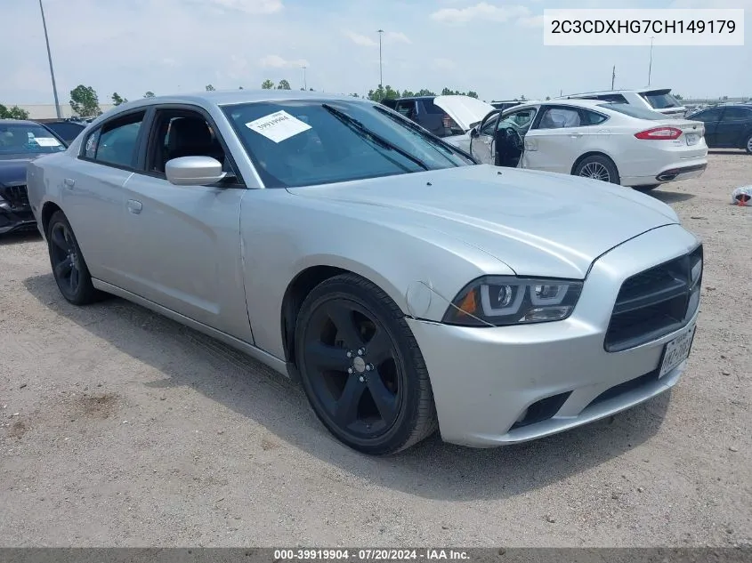 2012 Dodge Charger Sxt VIN: 2C3CDXHG7CH149179 Lot: 39919904