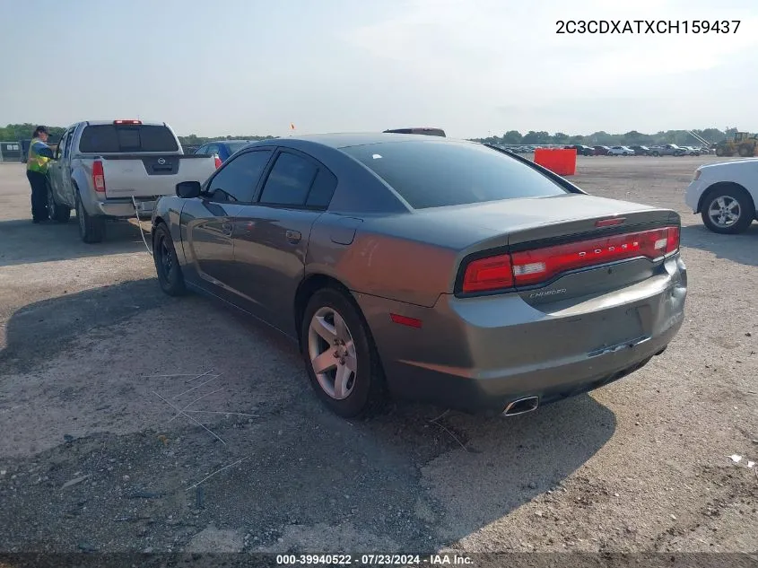 2012 Dodge Charger Police VIN: 2C3CDXATXCH159437 Lot: 39940522