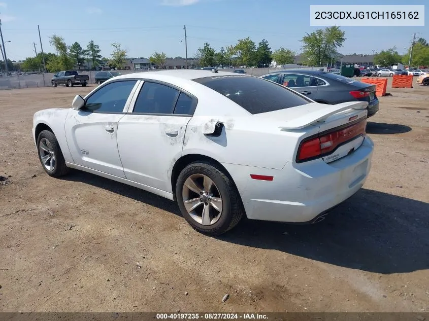 2012 Dodge Charger Sxt VIN: 2C3CDXJG1CH165162 Lot: 40197235