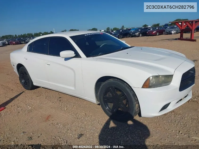 2012 Dodge Charger Police VIN: 2C3CDXAT6CH282796 Lot: 40242032