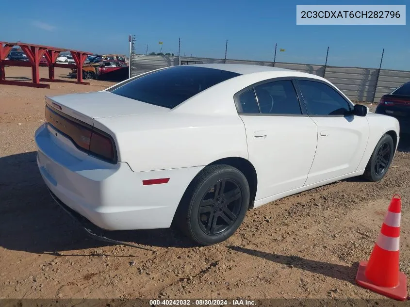 2012 Dodge Charger Police VIN: 2C3CDXAT6CH282796 Lot: 40242032