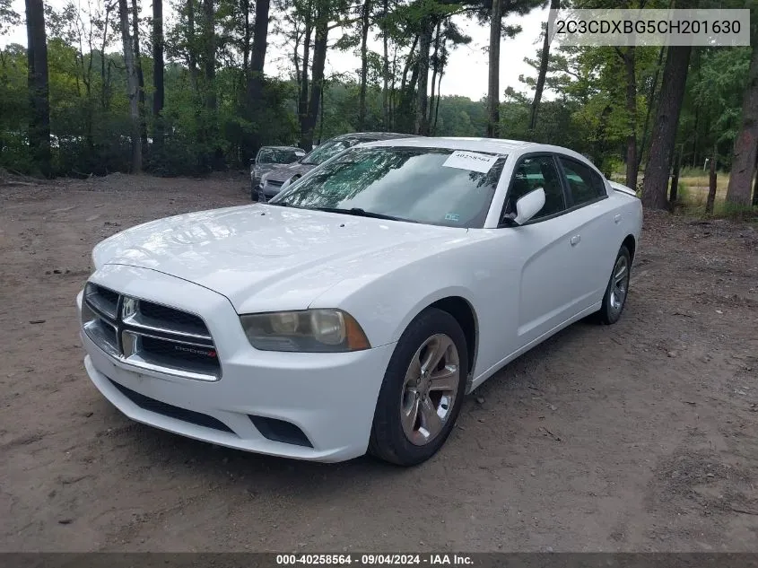 2012 Dodge Charger Se VIN: 2C3CDXBG5CH201630 Lot: 40258564