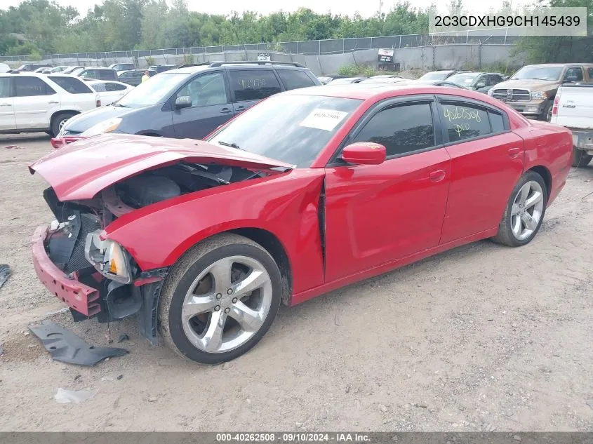 2012 Dodge Charger Sxt VIN: 2C3CDXHG9CH145439 Lot: 40262508