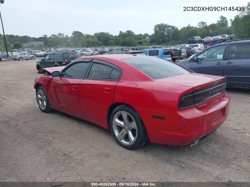 2012 Dodge Charger Sxt VIN: 2C3CDXHG9CH145439 Lot: 40262508