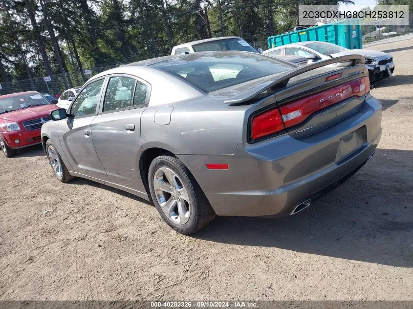 2012 Dodge Charger Sxt VIN: 2C3CDXHG8CH253812 Lot: 40282326