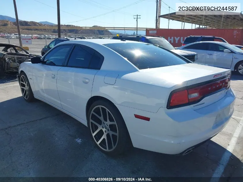 2012 Dodge Charger R/T VIN: 2C3CDXCT9CH244587 Lot: 40306826