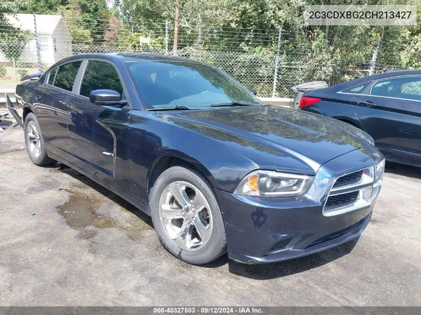 2012 Dodge Charger Se VIN: 2C3CDXBG2CH213427 Lot: 40327503