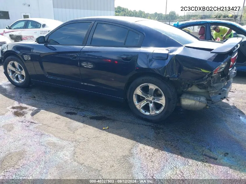 2012 Dodge Charger Se VIN: 2C3CDXBG2CH213427 Lot: 40327503