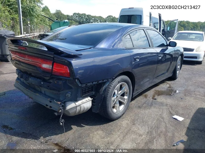 2012 Dodge Charger Se VIN: 2C3CDXBG2CH213427 Lot: 40327503