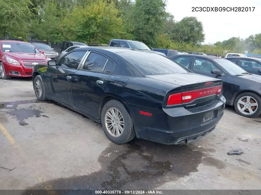 2012 Dodge Charger Se VIN: 2C3CDXBG9CH282017 Lot: 40335778