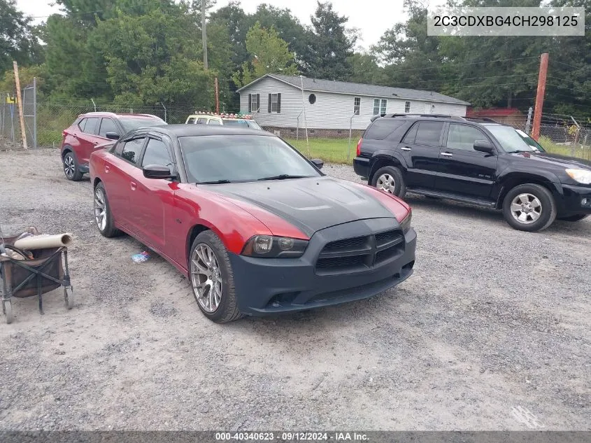 2012 Dodge Charger Se VIN: 2C3CDXBG4CH298125 Lot: 40340623