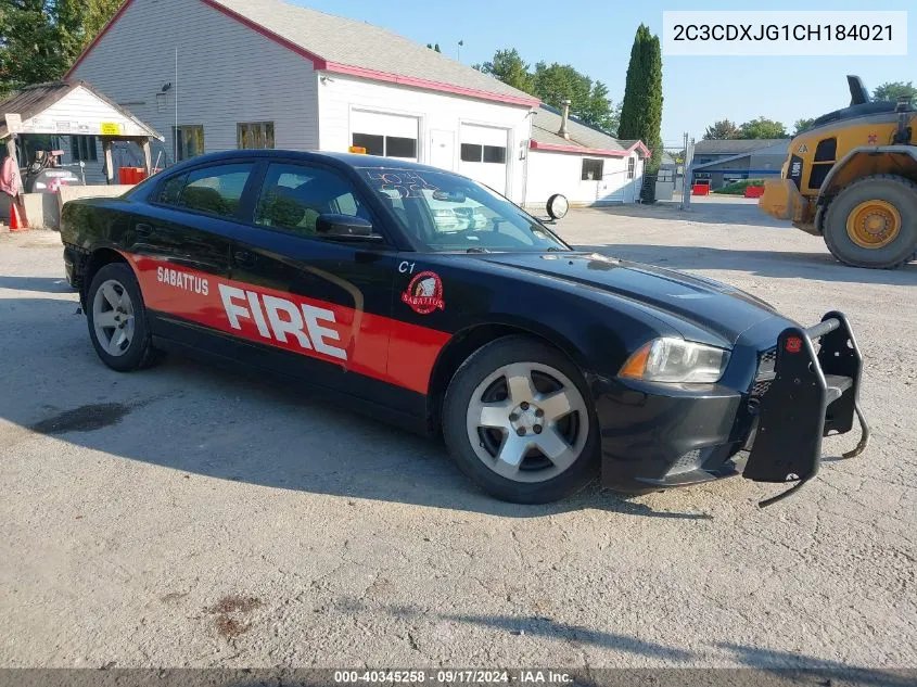 2012 Dodge Charger Sxt VIN: 2C3CDXJG1CH184021 Lot: 40345258