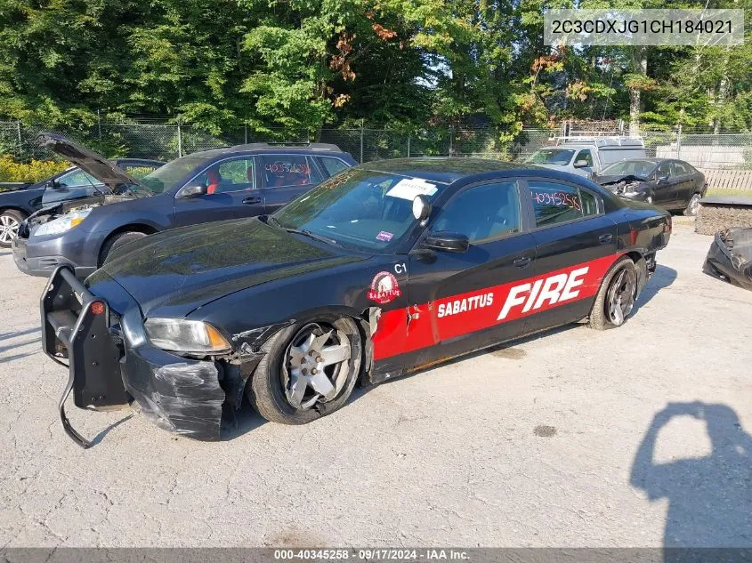 2012 Dodge Charger Sxt VIN: 2C3CDXJG1CH184021 Lot: 40345258