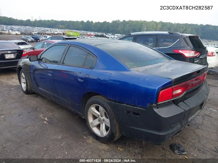 2012 Dodge Charger Police VIN: 2C3CDXAT8CH282587 Lot: 40371526