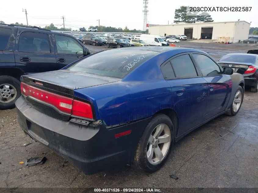 2012 Dodge Charger Police VIN: 2C3CDXAT8CH282587 Lot: 40371526