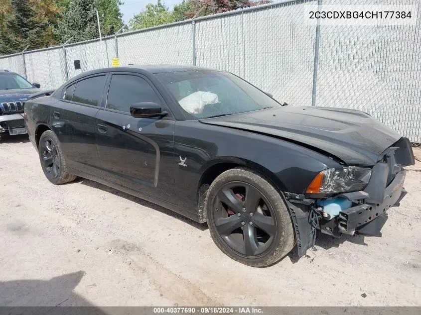 2012 Dodge Charger Se VIN: 2C3CDXBG4CH177384 Lot: 40377690