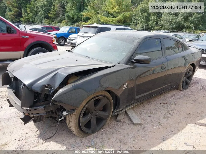 2012 Dodge Charger Se VIN: 2C3CDXBG4CH177384 Lot: 40377690