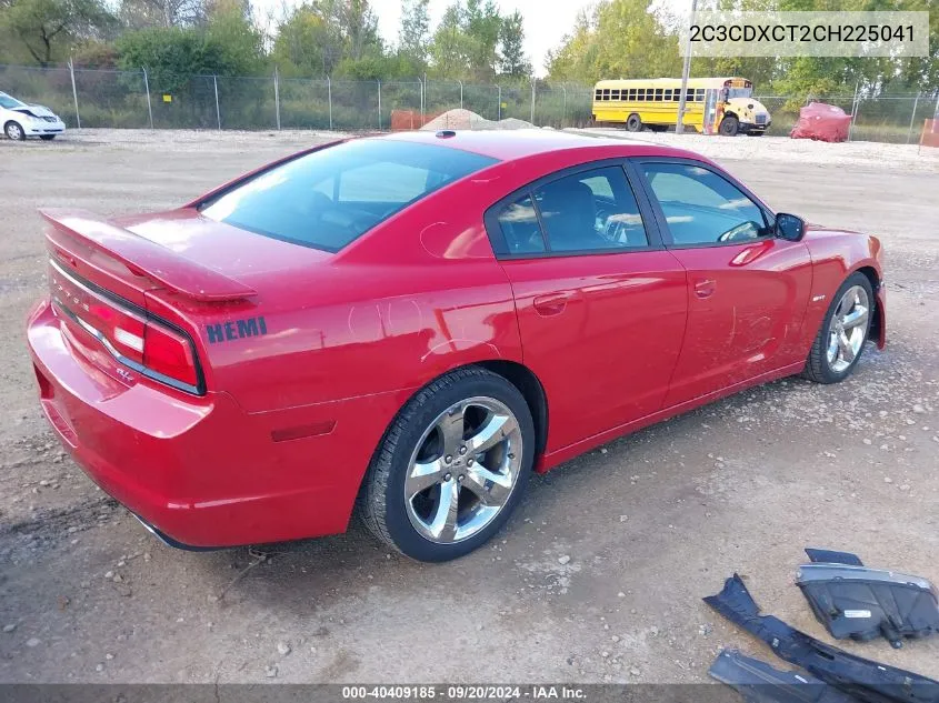 2012 Dodge Charger R/T VIN: 2C3CDXCT2CH225041 Lot: 40409185