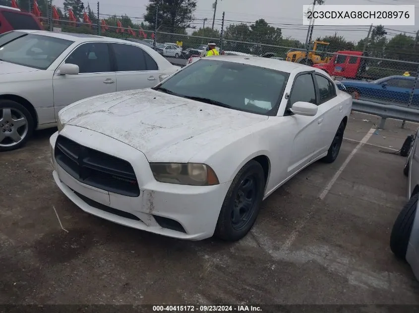 2C3CDXAG8CH208976 2012 Dodge Charger Police