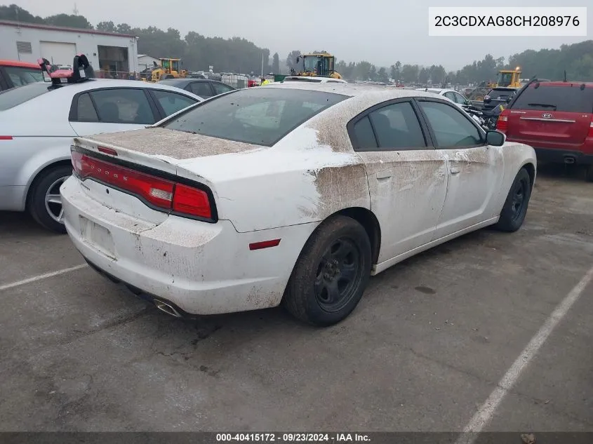 2012 Dodge Charger Police VIN: 2C3CDXAG8CH208976 Lot: 40415172