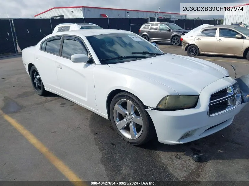 2012 Dodge Charger Se VIN: 2C3CDXBG9CH187974 Lot: 40427654