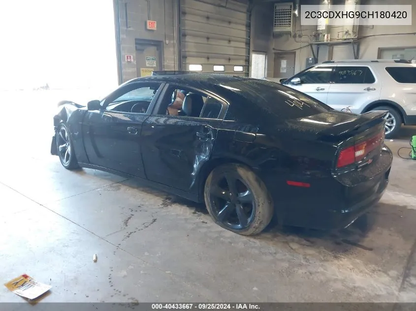 2C3CDXHG9CH180420 2012 Dodge Charger Sxt