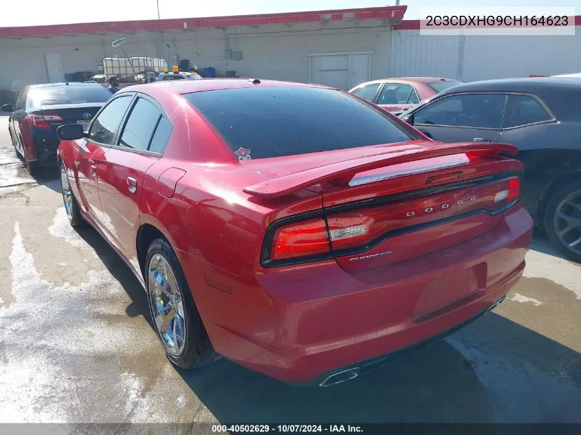 2012 Dodge Charger Sxt VIN: 2C3CDXHG9CH164623 Lot: 40502629