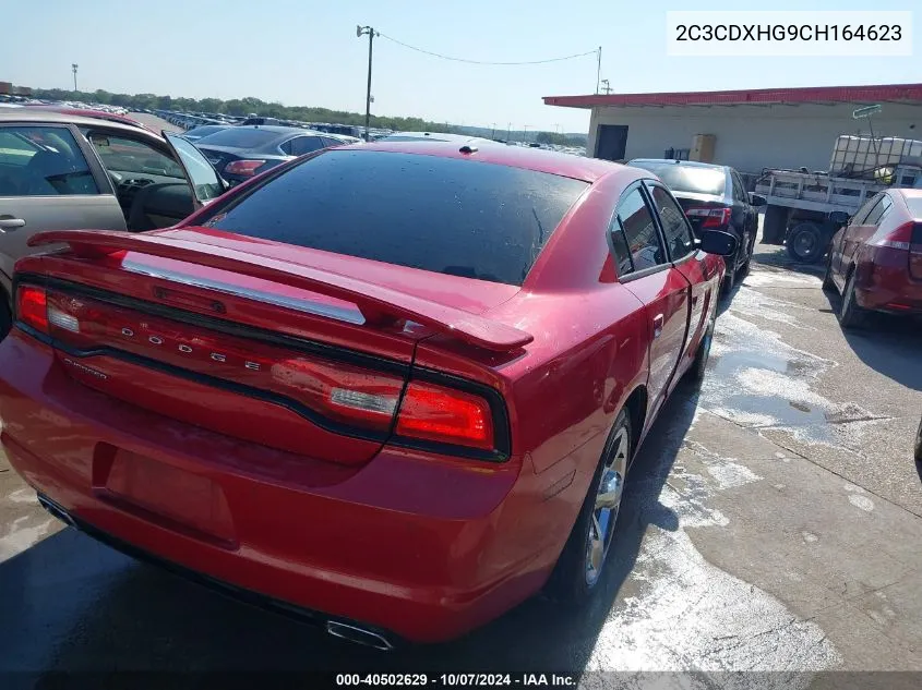 2012 Dodge Charger Sxt VIN: 2C3CDXHG9CH164623 Lot: 40502629